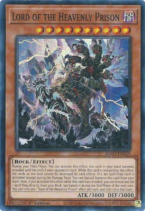 Lord of the Heavenly Prison [RA03-EN029] Super Rare | Gaming Infinity