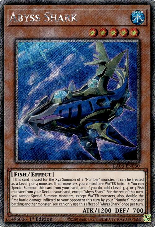 Abyss Shark (Platinum Secret Rare) [RA03-EN030] Platinum Secret Rare | Gaming Infinity