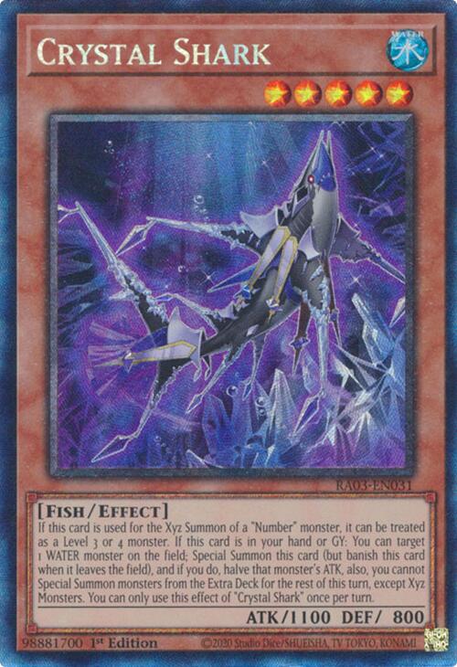 Crystal Shark (CR) [RA03-EN031] Prismatic Collector's Rare | Gaming Infinity