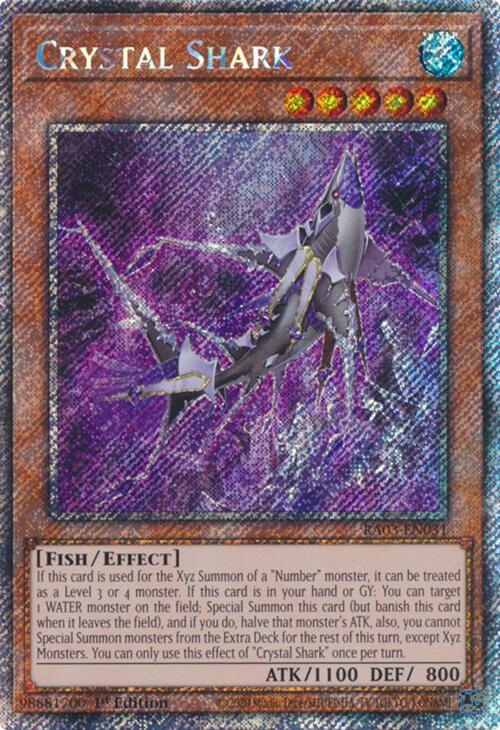 Crystal Shark (Platinum Secret Rare) [RA03-EN031] Platinum Secret Rare | Gaming Infinity