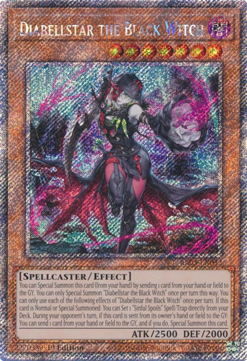 Diabellstar the Black Witch (Platinum Secret Rare) [RA03-EN032] Platinum Secret Rare | Gaming Infinity