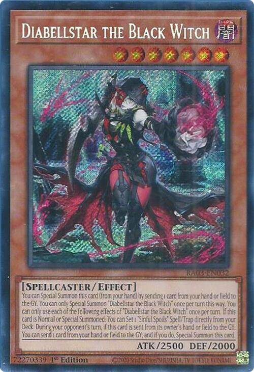 Diabellstar the Black Witch (Secret Rare) [RA03-EN032] Secret Rare | Gaming Infinity
