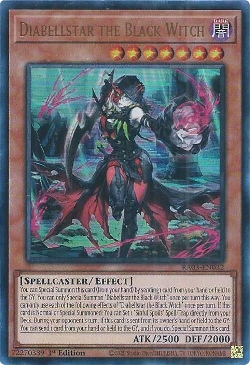 Diabellstar the Black Witch (UR) [RA03-EN032] Ultra Rare | Gaming Infinity