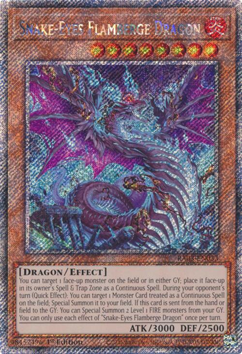 Snake-Eyes Flamberge Dragon (Platinum Secret Rare) [RA03-EN033] Platinum Secret Rare | Gaming Infinity