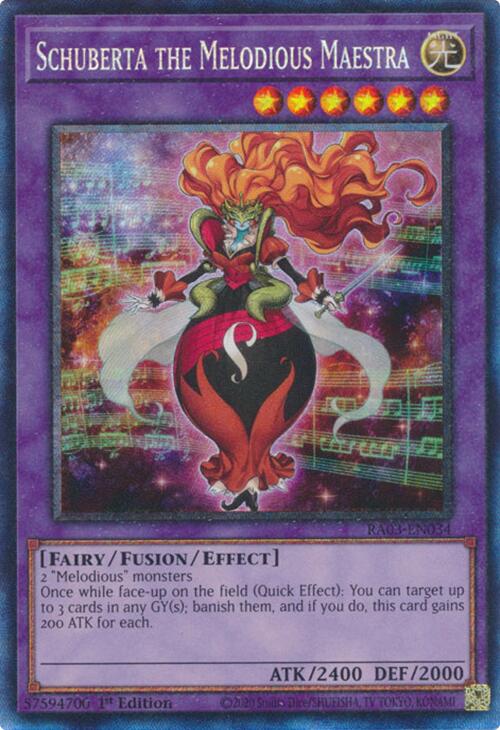 Schuberta the Melodious Maestra (CR) [RA03-EN034] Prismatic Collector's Rare | Gaming Infinity