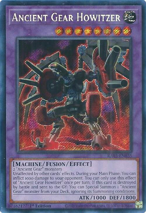 Ancient Gear Howitzer (Secret Rare) [RA03-EN035] Secret Rare | Gaming Infinity