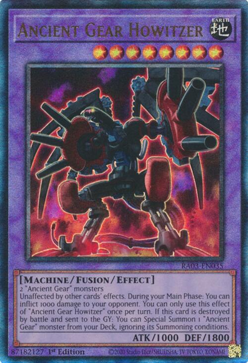 Ancient Gear Howitzer (UTR) [RA03-EN035] Prismatic Ultimate Rare | Gaming Infinity