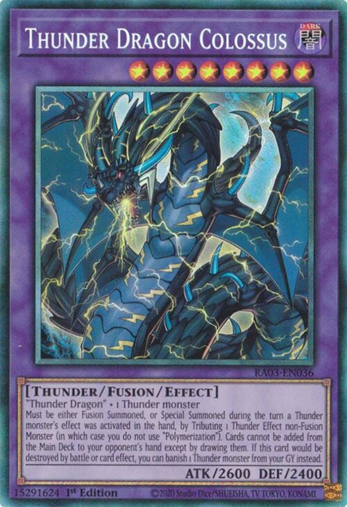 Thunder Dragon Colossus (CR) [RA03-EN036] Prismatic Collector's Rare | Gaming Infinity