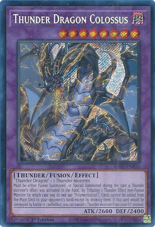 Thunder Dragon Colossus (Secret Rare) [RA03-EN036] Secret Rare | Gaming Infinity