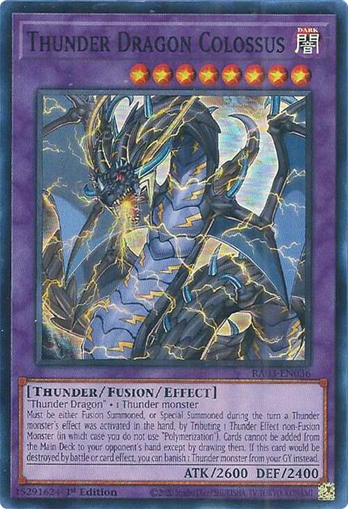 Thunder Dragon Colossus [RA03-EN036] Super Rare | Gaming Infinity