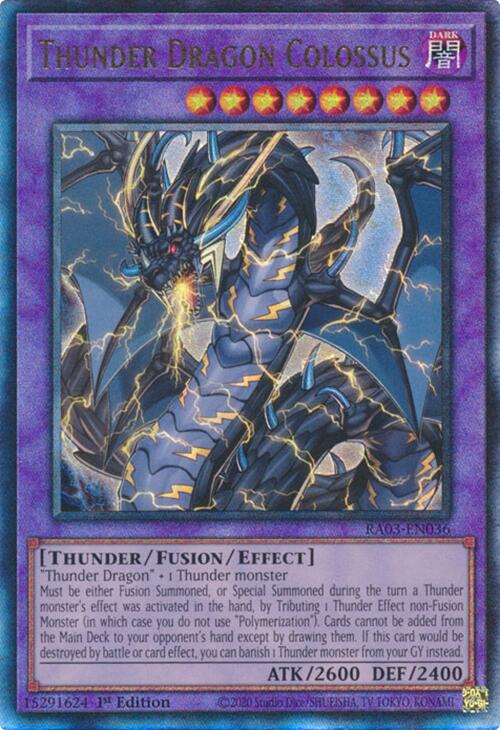 Thunder Dragon Colossus (UTR) [RA03-EN036] Prismatic Ultimate Rare | Gaming Infinity