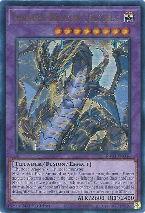 Thunder Dragon Colossus (UR) [RA03-EN036] Ultra Rare | Gaming Infinity