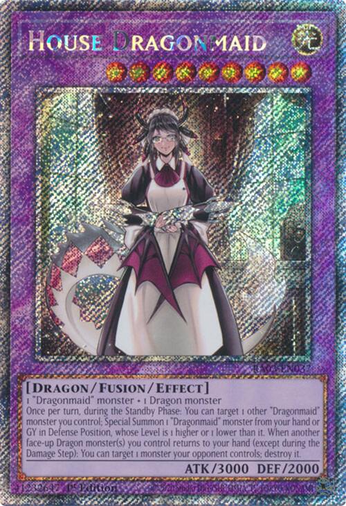 House Dragonmaid (Platinum Secret Rare) [RA03-EN037] Platinum Secret Rare | Gaming Infinity