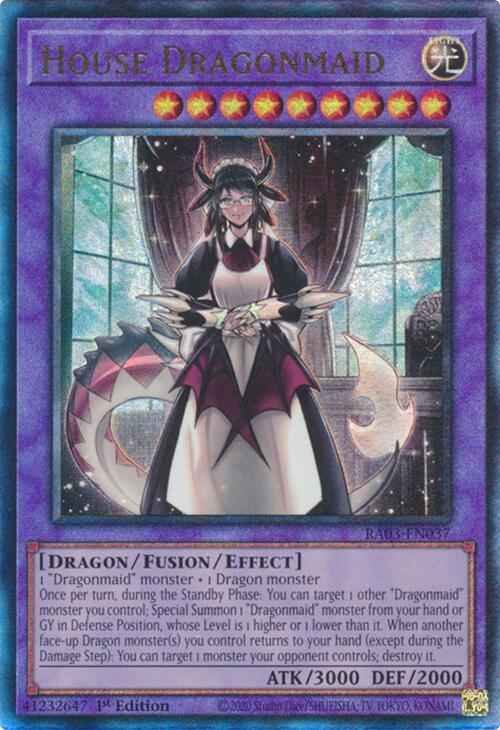 House Dragonmaid (UTR) [RA03-EN037] Prismatic Ultimate Rare | Gaming Infinity