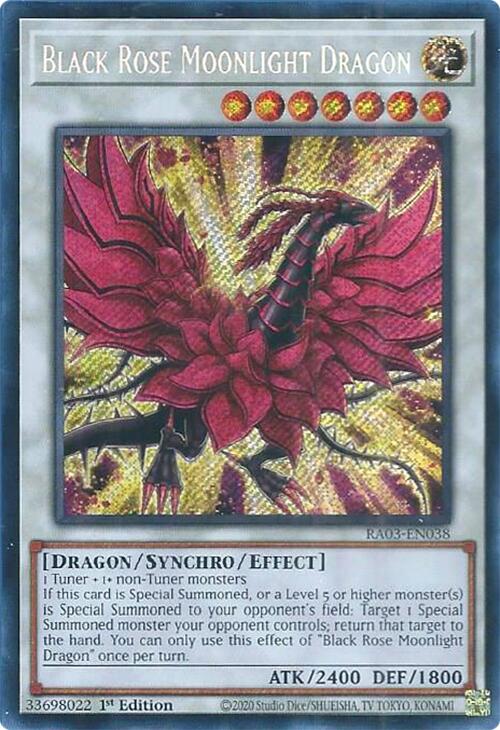 Black Rose Moonlight Dragon (Secret Rare) [RA03-EN038] Secret Rare | Gaming Infinity