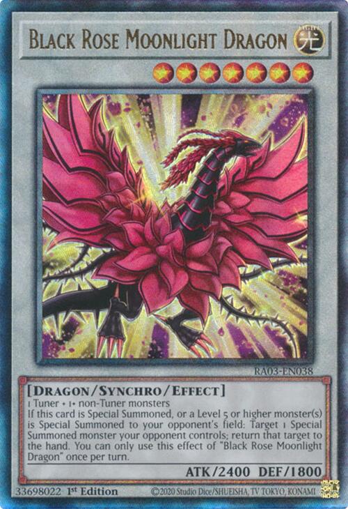 Black Rose Moonlight Dragon (UTR) [RA03-EN038] Prismatic Ultimate Rare | Gaming Infinity