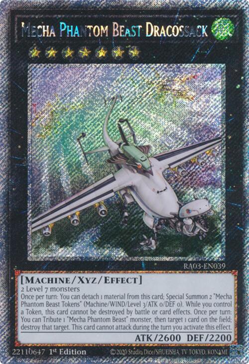 Mecha Phantom Beast Dracossack (Platinum Secret Rare) [RA03-EN039] Platinum Secret Rare | Gaming Infinity