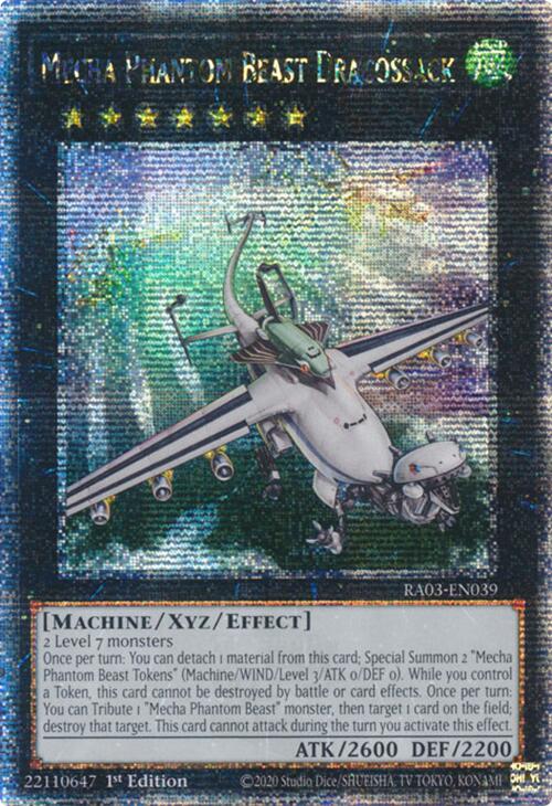 Mecha Phantom Beast Dracossack (Quarter Century Secret Rare) [RA03-EN039] Quarter Century Secret Rare | Gaming Infinity