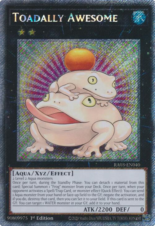 Toadally Awesome (Platinum Secret Rare) [RA03-EN040] Platinum Secret Rare | Gaming Infinity