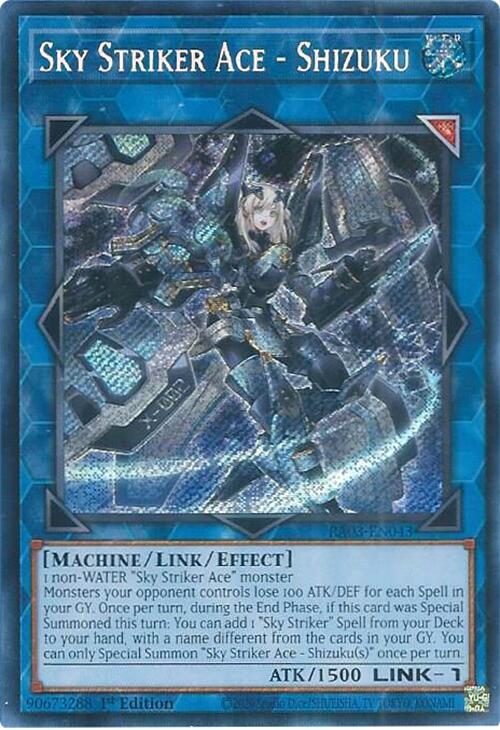 Sky Striker Ace - Shizuku (Secret Rare) [RA03-EN043] Secret Rare | Gaming Infinity