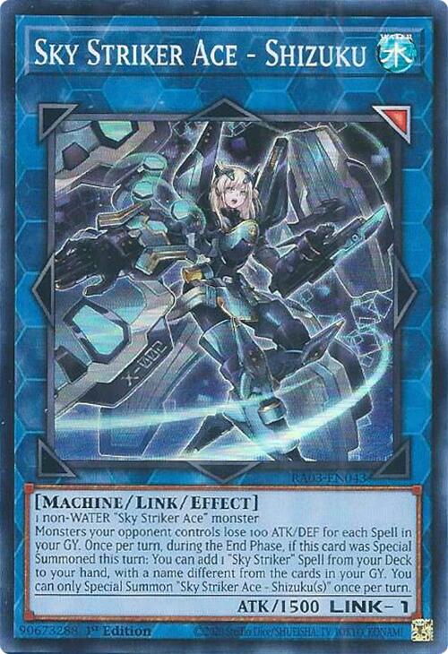 Sky Striker Ace - Shizuku [RA03-EN043] Super Rare | Gaming Infinity