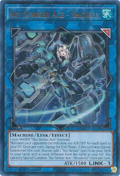 Sky Striker Ace - Shizuku (UR) [RA03-EN043] Ultra Rare | Gaming Infinity