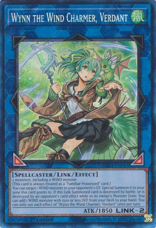 Wynn the Wind Charmer, Verdant (CR) [RA03-EN045] Prismatic Collector's Rare | Gaming Infinity