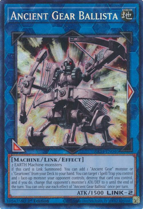 Ancient Gear Ballista (CR) [RA03-EN046] Prismatic Collector's Rare | Gaming Infinity