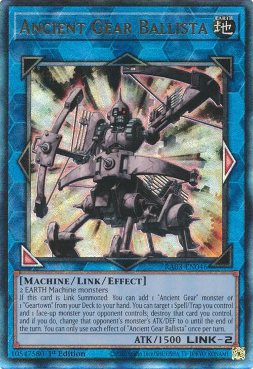 Ancient Gear Ballista (UTR) [RA03-EN046] Prismatic Ultimate Rare | Gaming Infinity