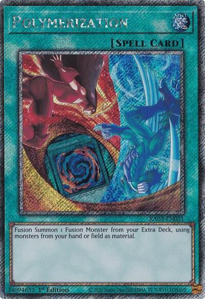 Polymerization (Platinum Secret Rare) [RA03-EN051] Platinum Secret Rare | Gaming Infinity