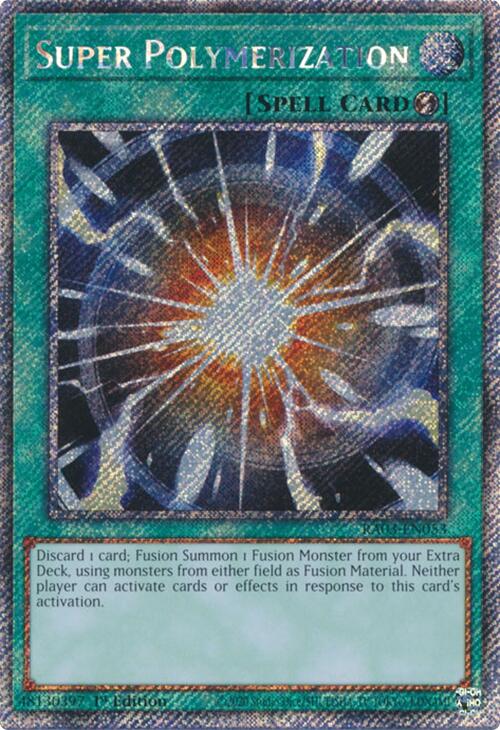 Super Polymerization (Platinum Secret Rare) [RA03-EN053] Platinum Secret Rare | Gaming Infinity