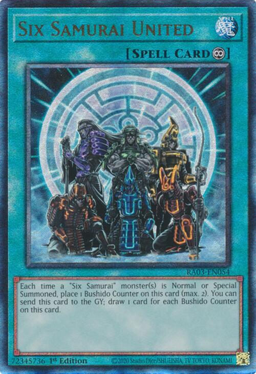 Six Samurai United (UTR) [RA03-EN054] Prismatic Ultimate Rare | Gaming Infinity