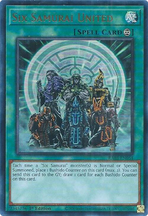 Six Samurai United (UR) [RA03-EN054] Ultra Rare | Gaming Infinity