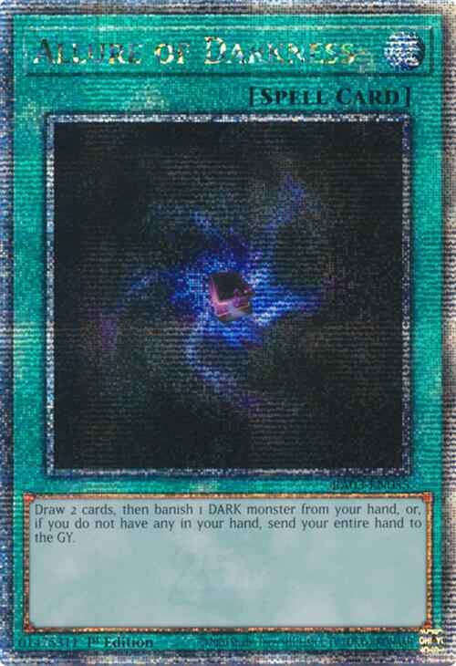 Allure of Darkness (Quarter Century Secret Rare) [RA03-EN055] Quarter Century Secret Rare | Gaming Infinity