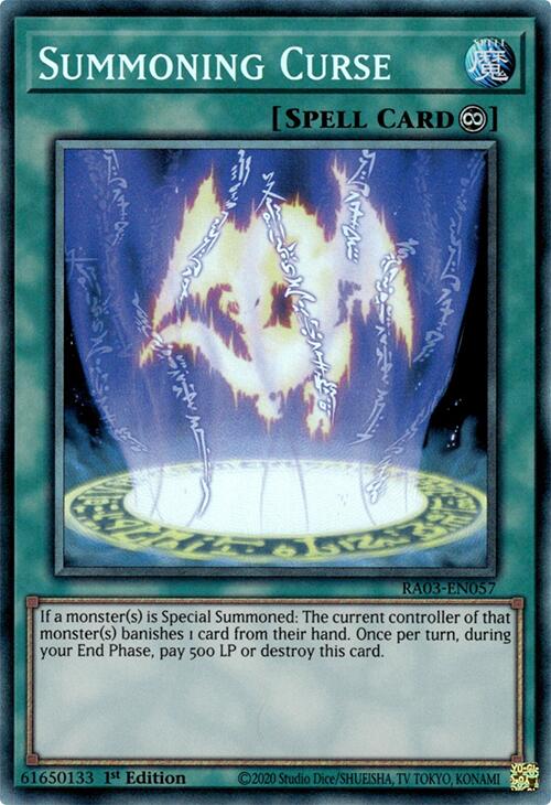 Summoning Curse (CR) [RA03-EN057] Prismatic Collector's Rare | Gaming Infinity