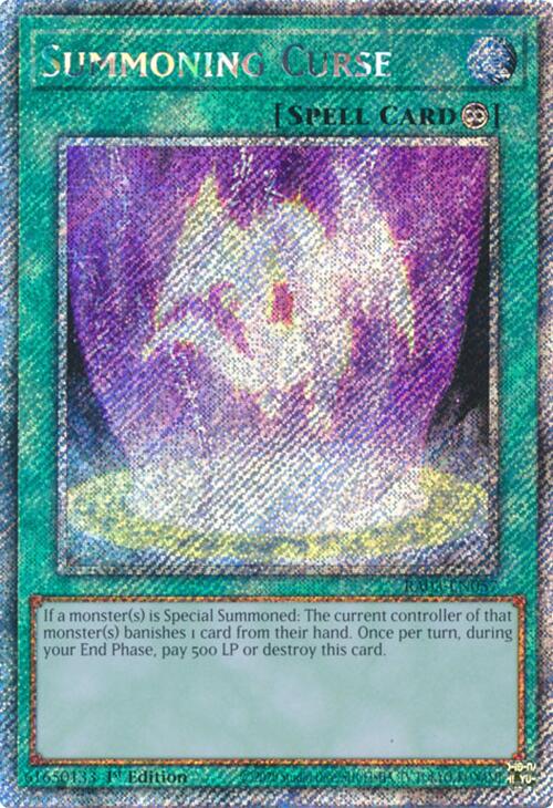 Summoning Curse (Platinum Secret Rare) [RA03-EN057] Platinum Secret Rare | Gaming Infinity