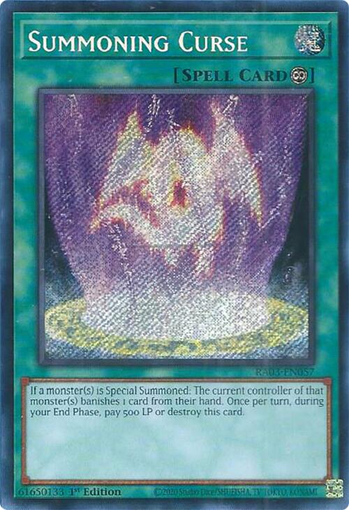 Summoning Curse (Secret Rare) [RA03-EN057] Secret Rare | Gaming Infinity