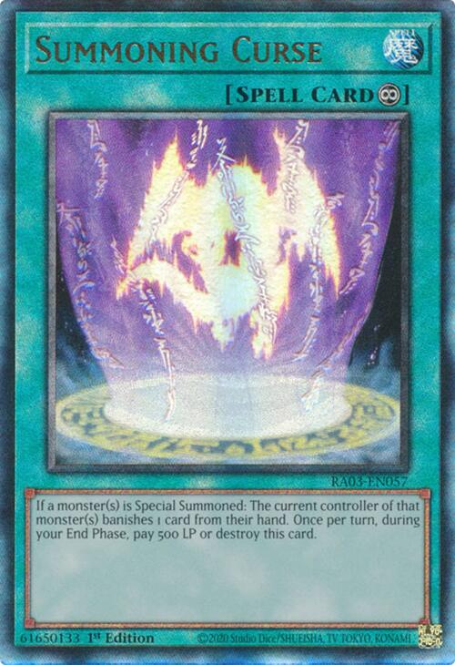 Summoning Curse (UTR) [RA03-EN057] Prismatic Ultimate Rare | Gaming Infinity