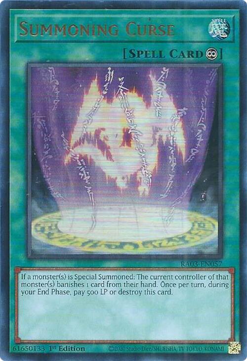 Summoning Curse (UR) [RA03-EN057] Ultra Rare | Gaming Infinity