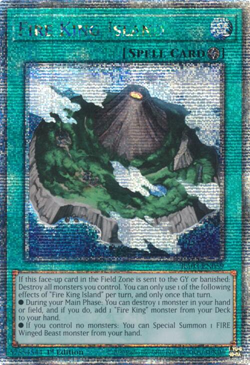 Fire King Island (Quarter Century Secret Rare) [RA03-EN059] Quarter Century Secret Rare | Gaming Infinity