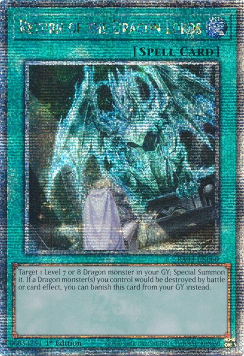 Return of the Dragon Lords (Quarter Century Secret Rare) [RA03-EN060] Quarter Century Secret Rare | Gaming Infinity