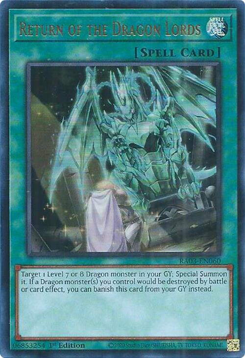 Return of the Dragon Lords (UR) [RA03-EN060] Ultra Rare | Gaming Infinity