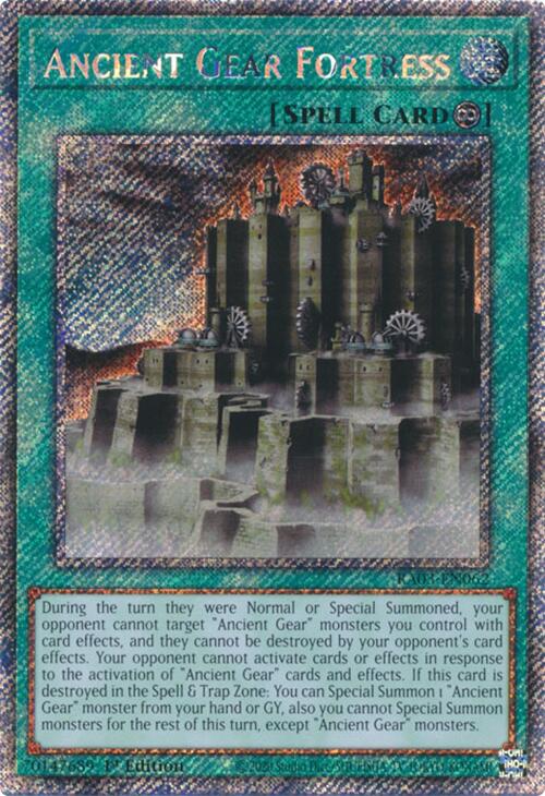 Ancient Gear Fortress (Platinum Secret Rare) [RA03-EN062] Platinum Secret Rare | Gaming Infinity