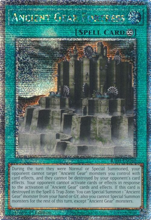 Ancient Gear Fortress (Quarter Century Secret Rare) [RA03-EN062] Quarter Century Secret Rare | Gaming Infinity