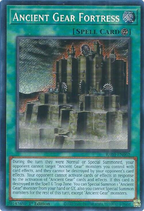 Ancient Gear Fortress (Secret Rare) [RA03-EN062] Secret Rare | Gaming Infinity