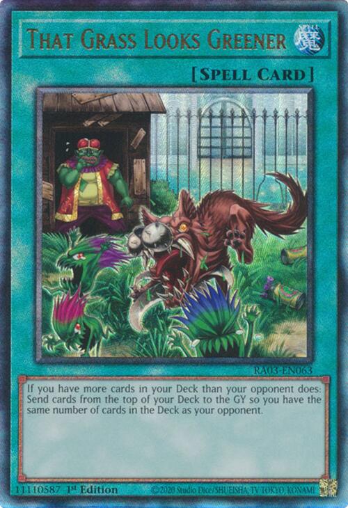 That Grass Looks Greener (UTR) [RA03-EN063] Prismatic Ultimate Rare | Gaming Infinity