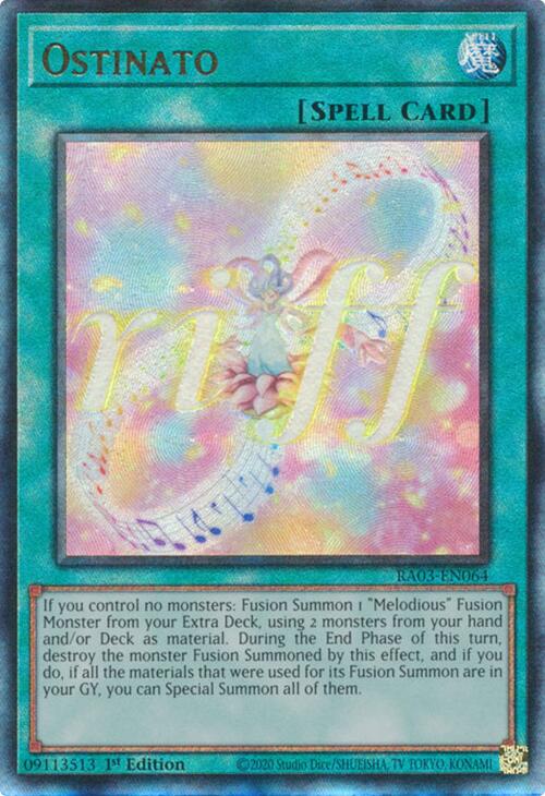 Ostinato (UTR) [RA03-EN064] Prismatic Ultimate Rare | Gaming Infinity