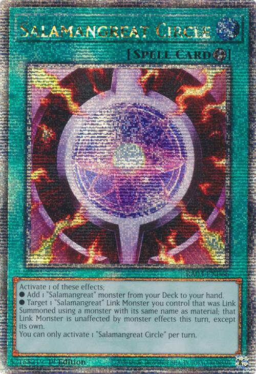 Salamangreat Circle (Quarter Century Secret Rare) [RA03-EN066] Quarter Century Secret Rare | Gaming Infinity