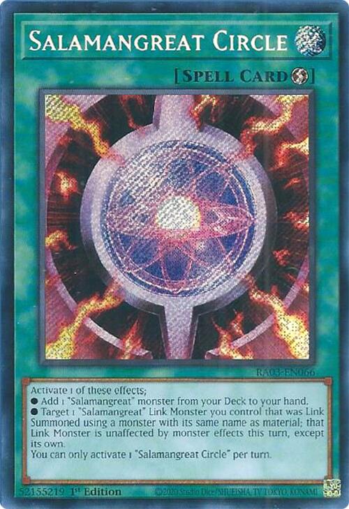 Salamangreat Circle (Secret Rare) [RA03-EN066] Secret Rare | Gaming Infinity