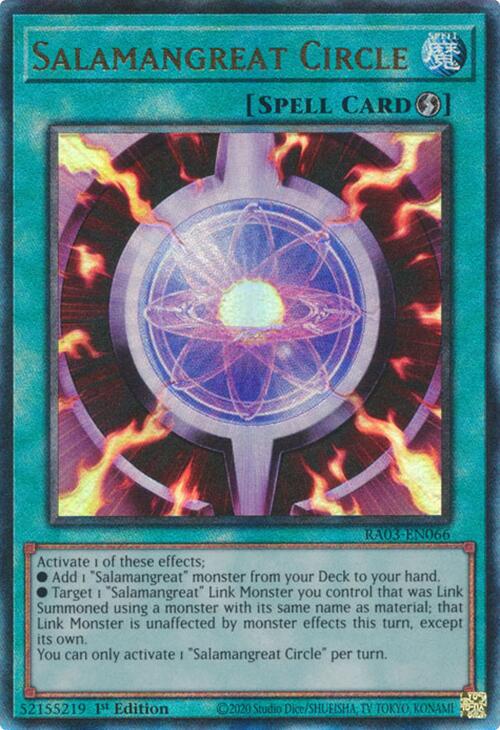 Salamangreat Circle (UTR) [RA03-EN066] Prismatic Ultimate Rare | Gaming Infinity